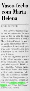 Vasco tinha um orçamento de 150 mil reais mensais no basquete feminino em 2000 (Foto: Jornal do Brasil)