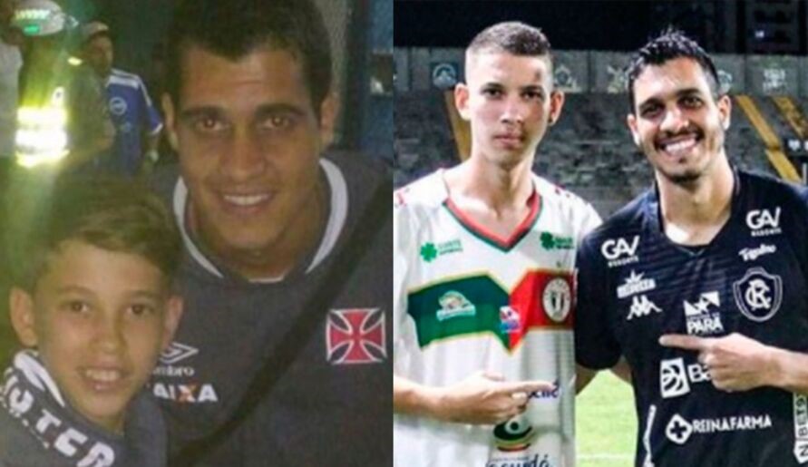 Coisas do futebol… seis anos após foto em São Januário, Lucas Siqueira e Douglas Fellipe se reencontram no Campeonato Paraense