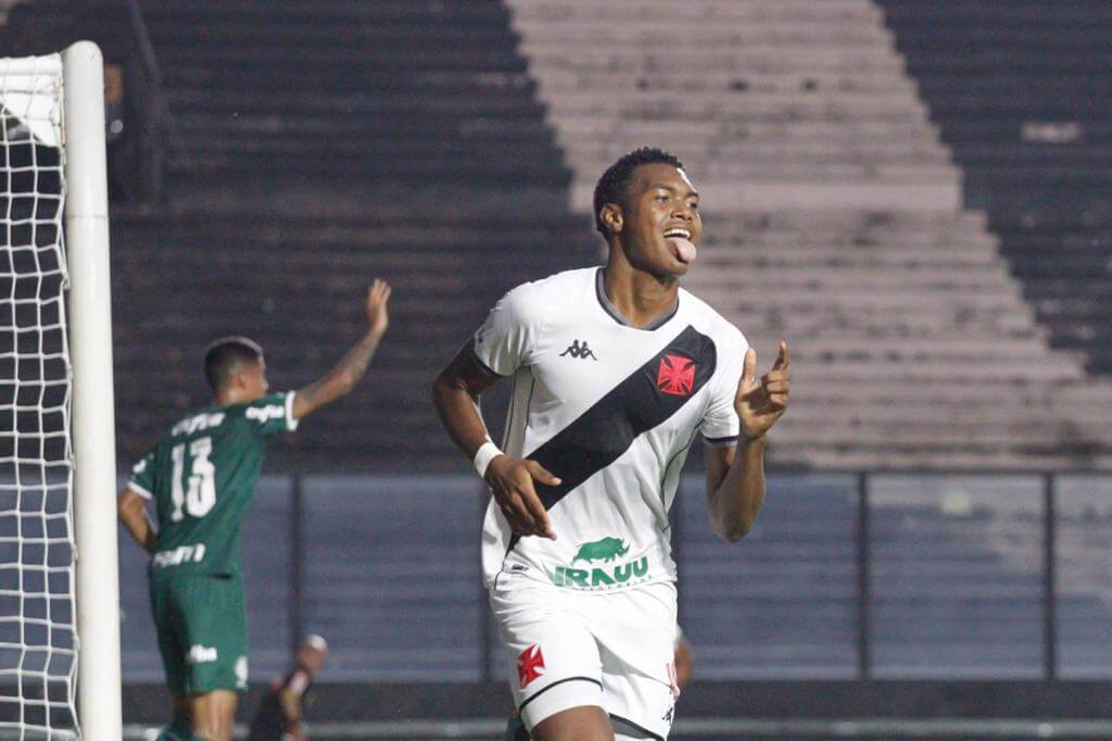 Vasco vence o Palmeiras por 1 a 0 no jogo de ida das quartas do Brasileiro Sub-20
