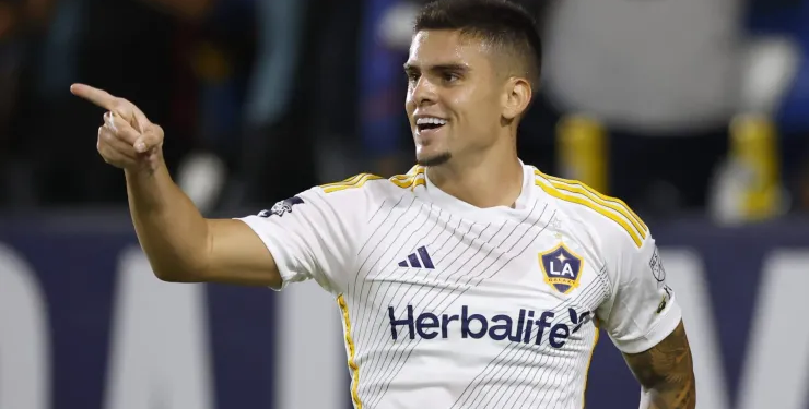 Gabriel Pec, ex-Vasco, joga hoje no Los Angeles Galaxy.
