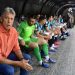 Técnico do Vasco junto aos jogadores
