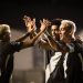 Jogadores do Vasco comemoram o primeiro gol da noite.