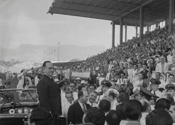 Getúlio Vargas em São Januário para solenidade do Dia do Trabalho em 01/05/1941