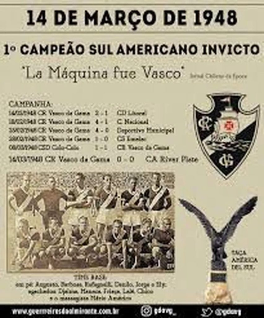 Expresso da Vitória do Vasco, campeão do Torneio Sul-Americano de 1948