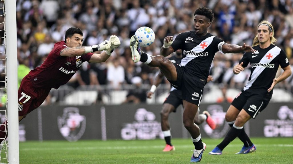 Vasco foi inoperante contra o Santos