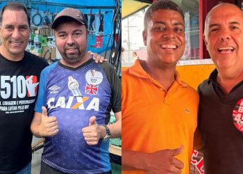 Clássico dos Milhões nas urnas Edmundo e Marcos Braz representam rivalidade Vasco x Flamengo na corrida por votos